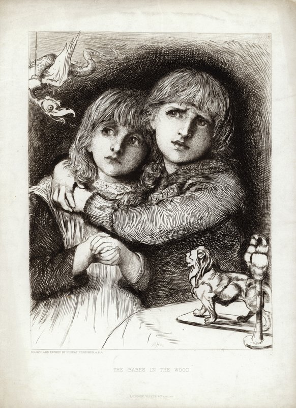 I bambini nel bosco da Hubert von Herkomer