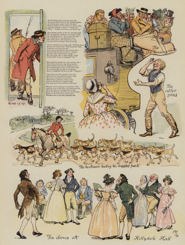 Un idillio in carrozza, di Edmund Petley da Hugh Thomson