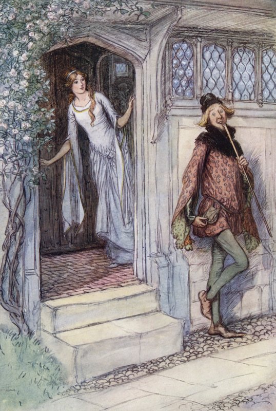 Illustrazione per Le allegre comari di Windsor da Hugh Thomson