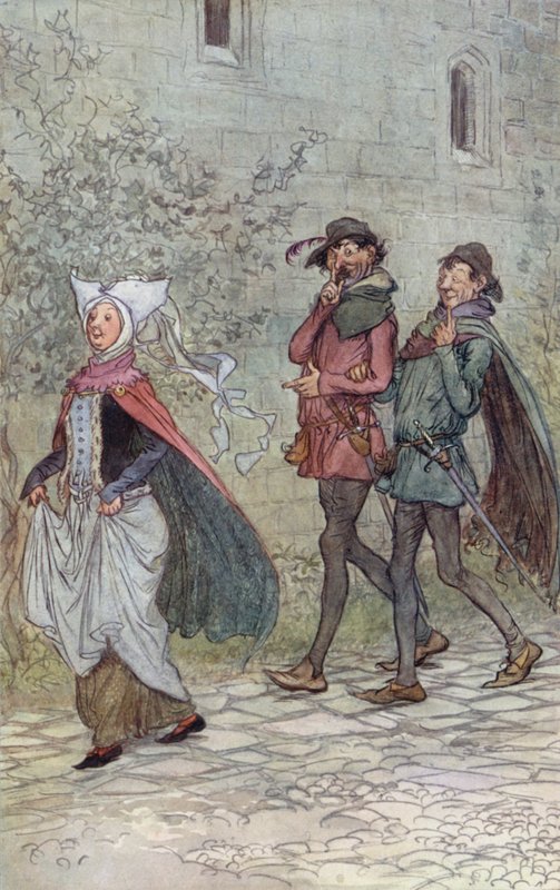 Illustrazione per Le allegre comari di Windsor da Hugh Thomson