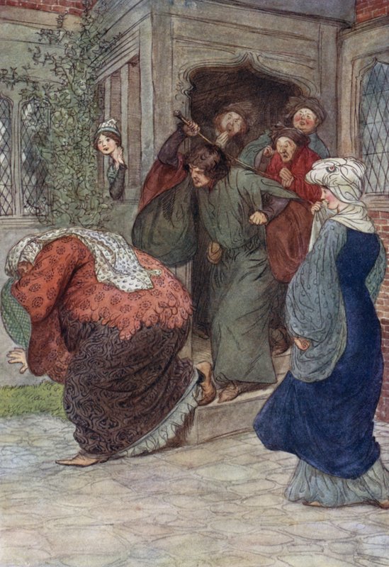 Illustrazione per Le allegre comari di Windsor da Hugh Thomson