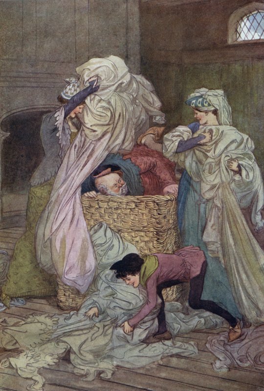 Illustrazione per Le allegre comari di Windsor da Hugh Thomson