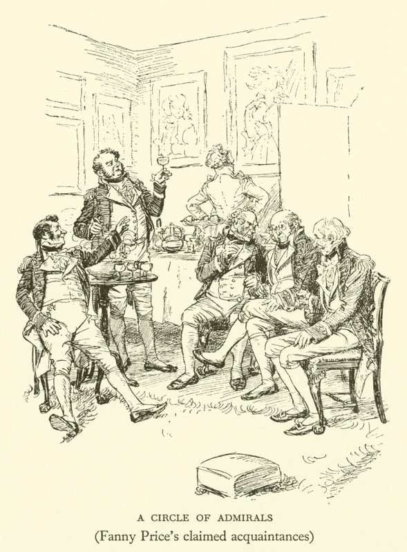 Un Circolo di Ammiragli, Conoscenti Rivendicati da Fanny Price da Hugh Thomson