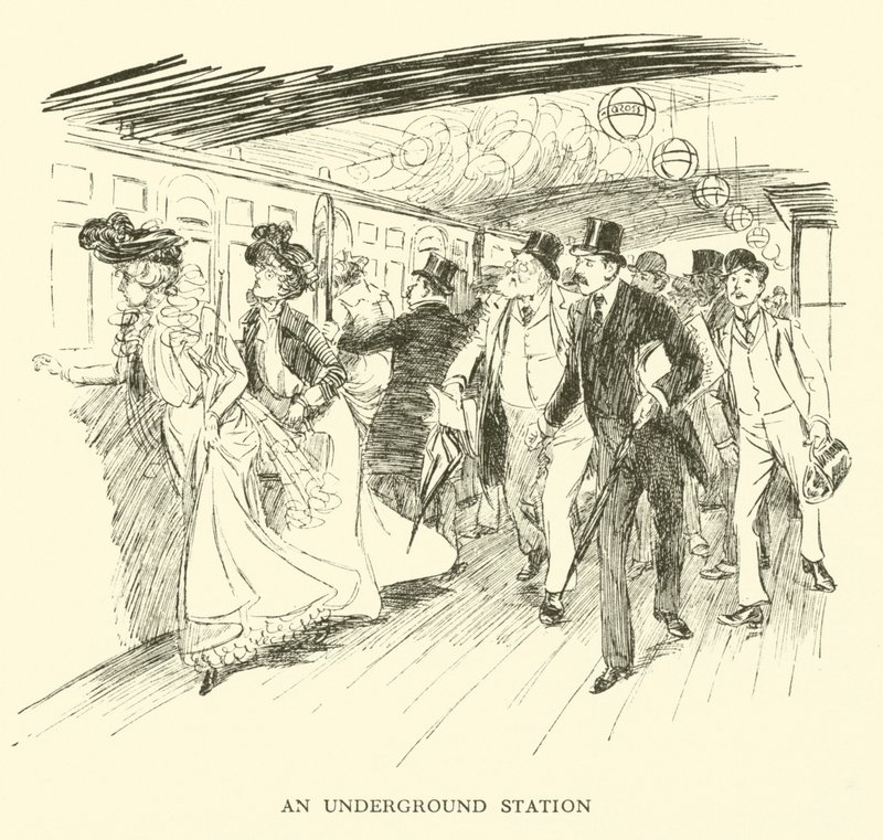 Una stazione della metropolitana da Hugh Thomson