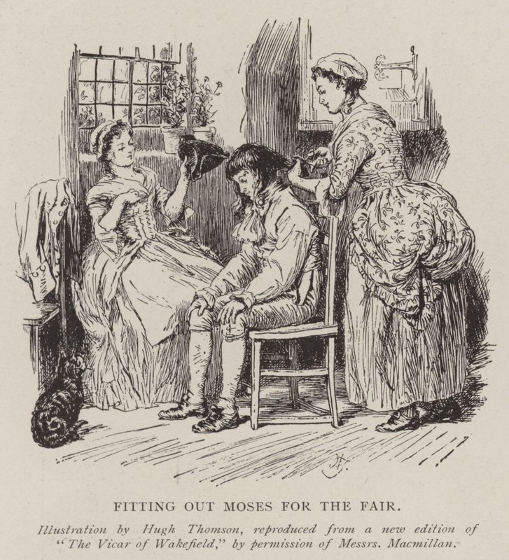 Vestire Mosè per la fiera da Hugh Thomson