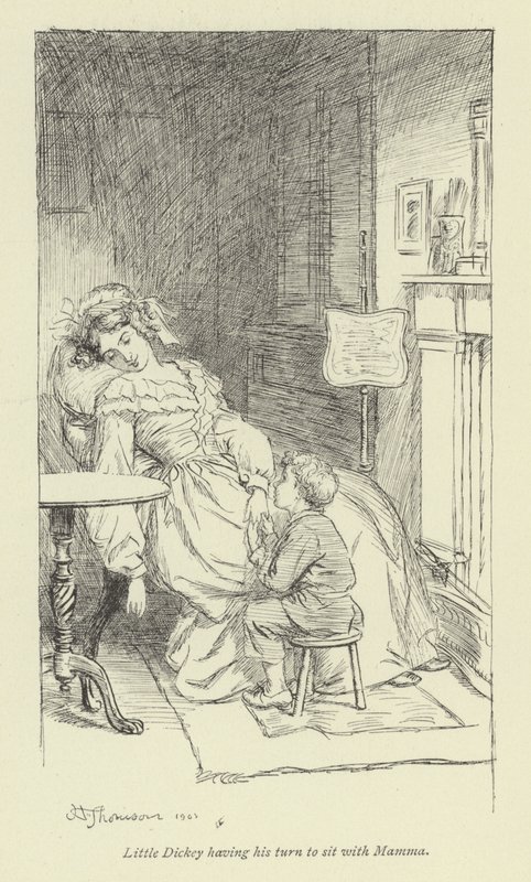 Illustrazione per Amos Barton di George Eliot da Hugh Thomson