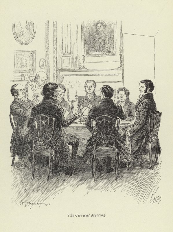 Illustrazione per Amos Barton di George Eliot da Hugh Thomson