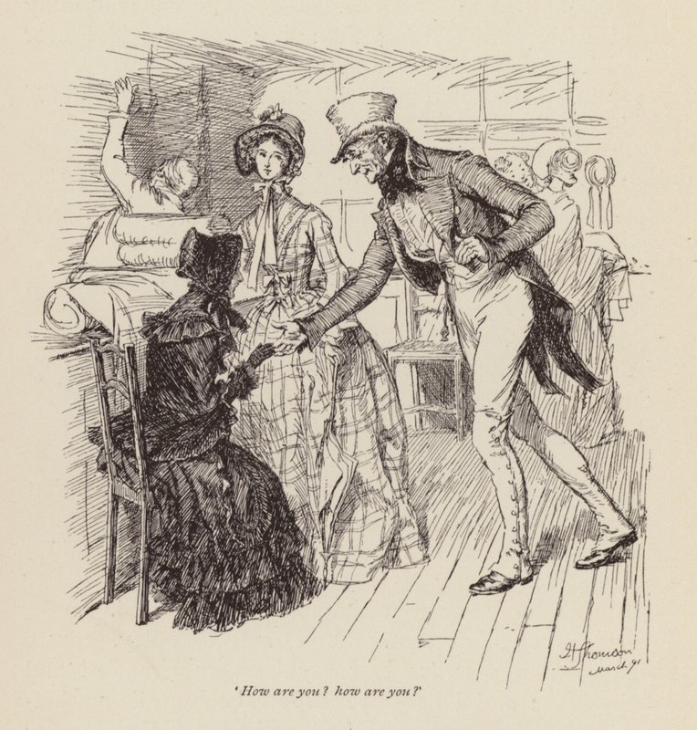 Illustrazione per Cranford di Mrs Gaskell da Hugh Thomson