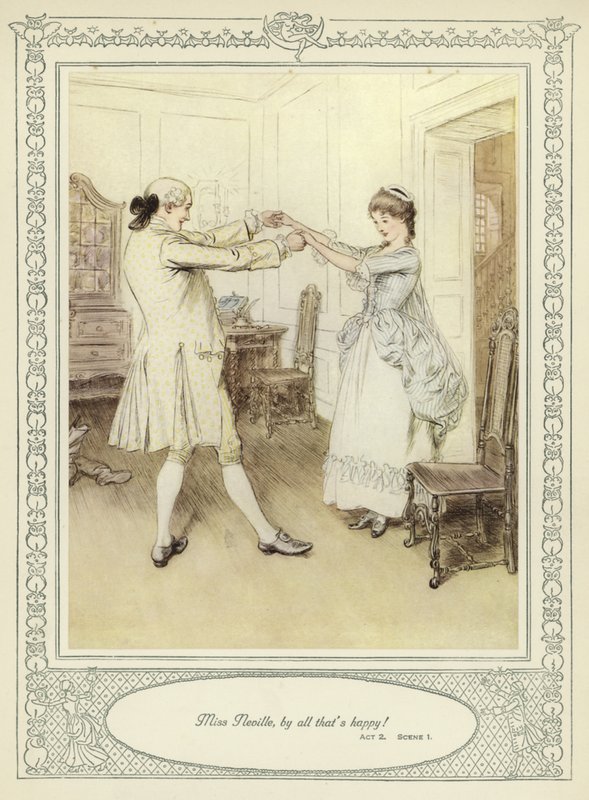 Illustrazione per La bisbetica domata di Goldsmith da Hugh Thomson