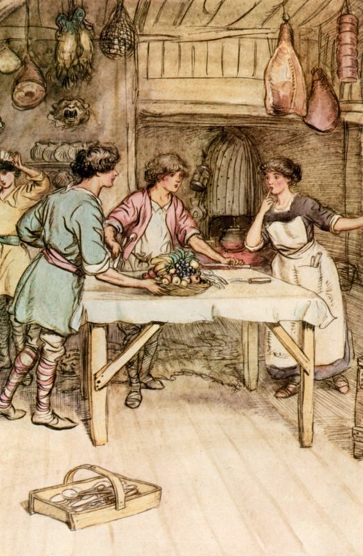Illustrazione per The Admirable Crichton di J.M. Barrie da Hugh Thomson