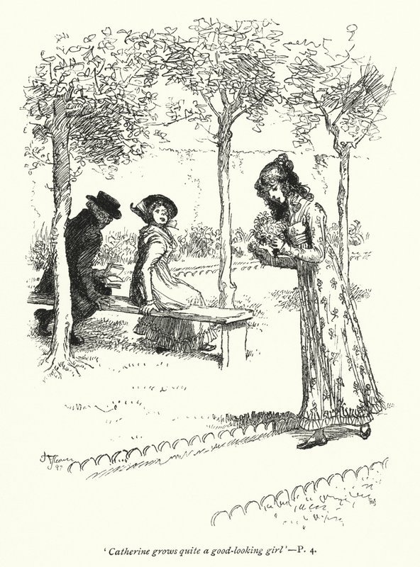 Illustrazione per Northanger Abbey di Jane Austen da Hugh Thomson