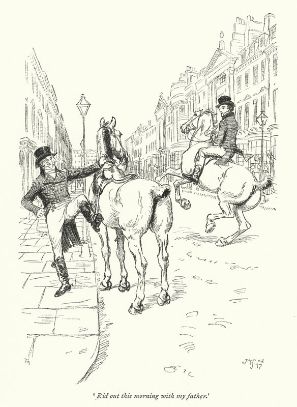 Illustrazione per Northanger Abbey di Jane Austen (litografia) da Hugh Thomson
