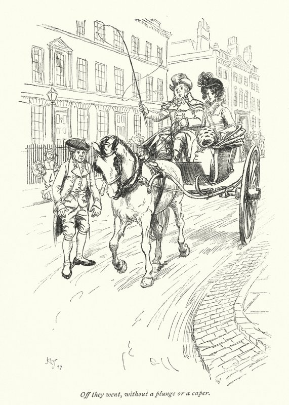 Illustrazione per Northanger Abbey di Jane Austen (litografia) da Hugh Thomson
