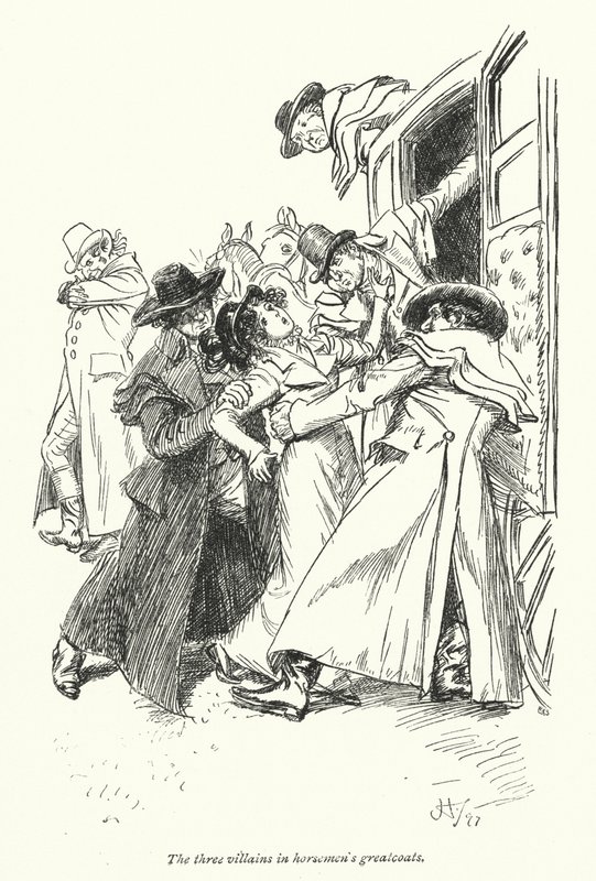 Illustrazione per Northanger Abbey di Jane Austen (litografia) da Hugh Thomson