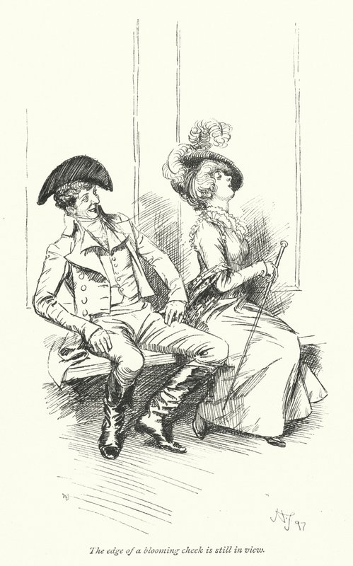 Illustrazione per Northanger Abbey di Jane Austen (litografia) da Hugh Thomson