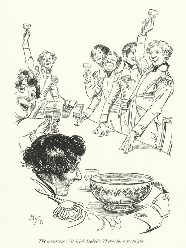Illustrazione per Northanger Abbey di Jane Austen (litografia) da Hugh Thomson