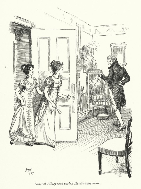 Illustrazione per Northanger Abbey di Jane Austen (litografia) da Hugh Thomson