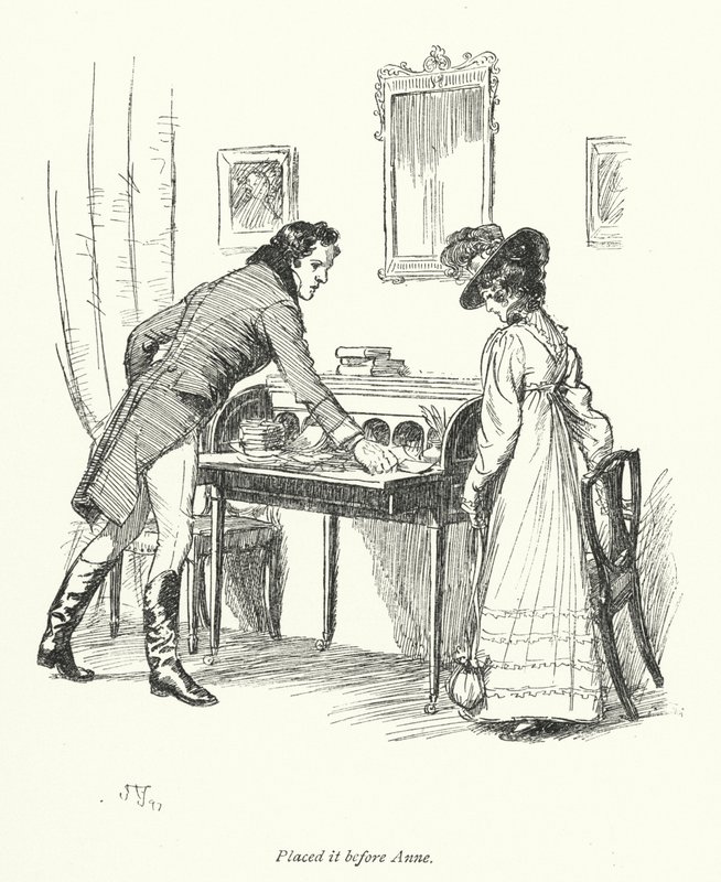 Illustrazione per Persuasione di Jane Austen (litografia) da Hugh Thomson