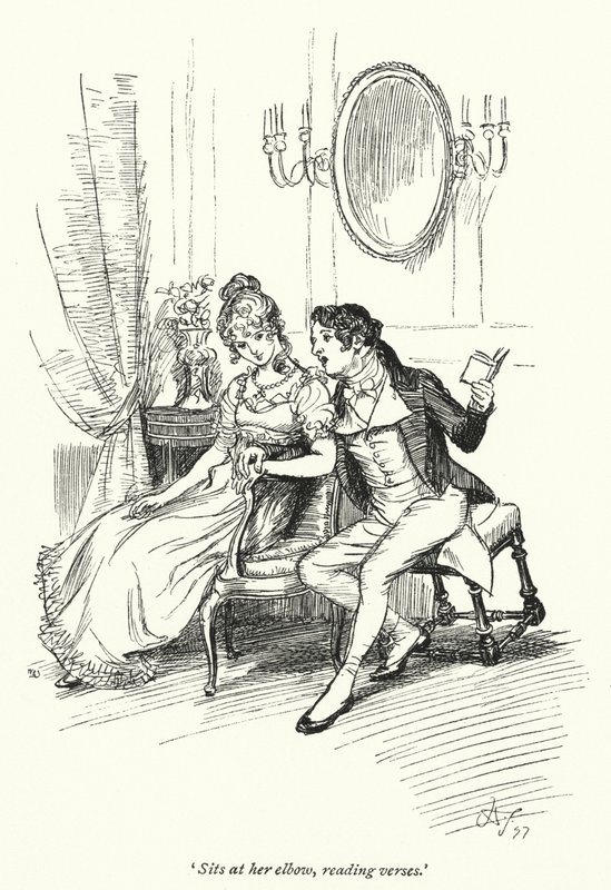 Illustrazione per Persuasione di Jane Austen (litografia) da Hugh Thomson