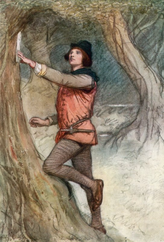 Illustrazione per Come vi piace di Shakespeare da Hugh Thomson