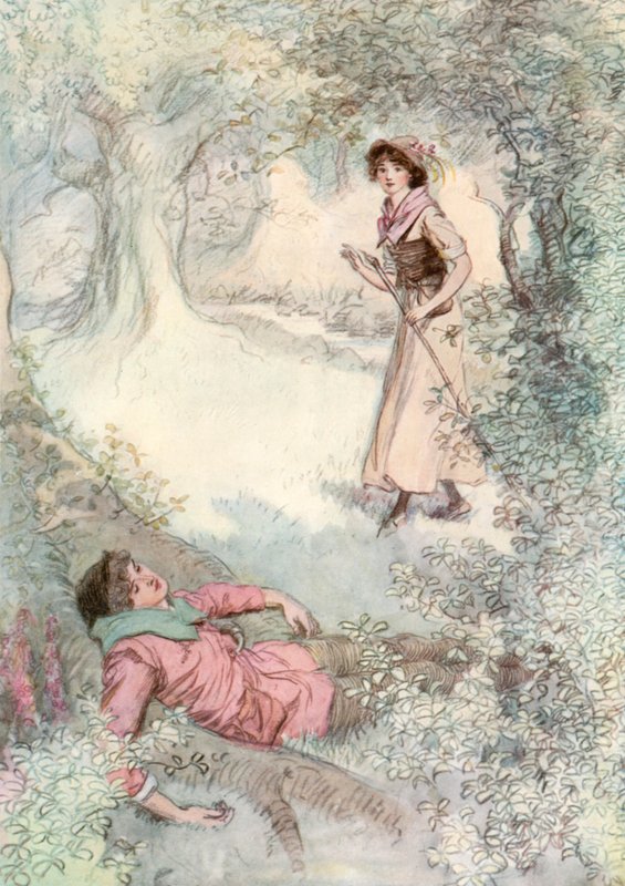 Illustrazione per Come vi piace di Shakespeare da Hugh Thomson