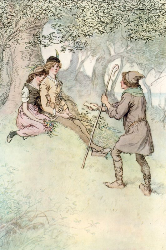 Illustrazione per Come vi piace di Shakespeare da Hugh Thomson