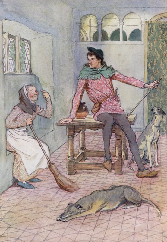 Illustrazione per Le allegre comari di Windsor da Hugh Thomson