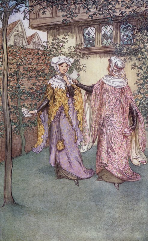Illustrazione per Le allegre comari di Windsor da Hugh Thomson