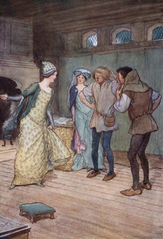 Illustrazione per Le allegre comari di Windsor da Hugh Thomson
