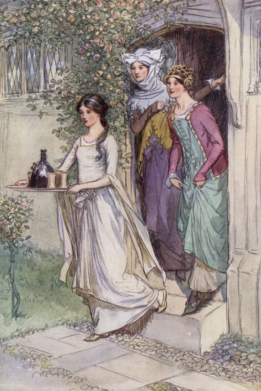 Illustrazione per Le allegre comari di Windsor da Hugh Thomson
