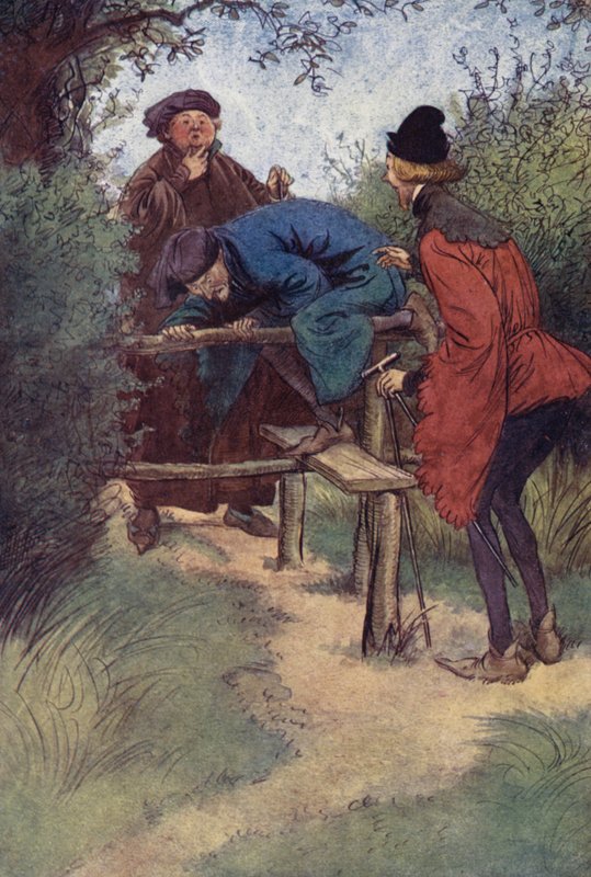 Illustrazione per Le allegre comari di Windsor da Hugh Thomson