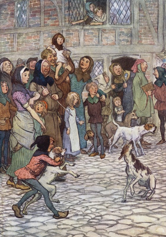 Illustrazione per Le allegre comari di Windsor da Hugh Thomson