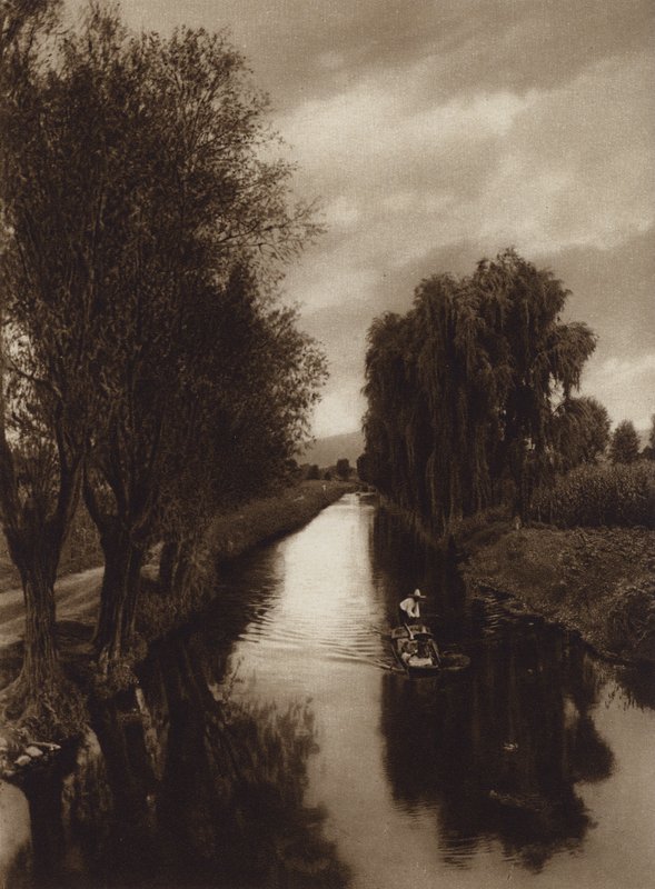 Messico: Canal Viga (foto b/n) da Hugo Brehme