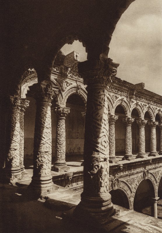 Messico: Capitale Mejico, Monasterio Merced (foto b/n) da Hugo Brehme