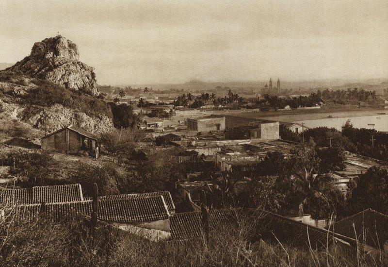 Messico: il porto di Mazatlan (foto b/n) da Hugo Brehme