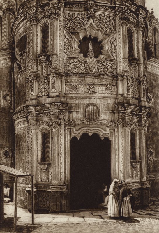 Messico: Guadalupe Hidalgo, Capilla del pozo (foto b/n) da Hugo Brehme