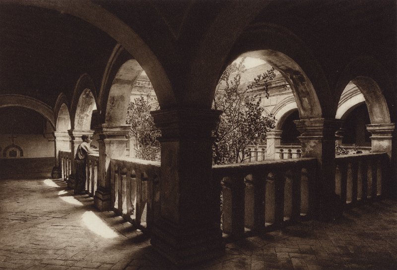 Messico: Monasterio Churubusco (foto b/n) da Hugo Brehme