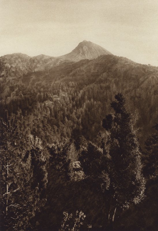 Messico: Nevado de Colima, vista parziale (foto b/n) da Hugo Brehme