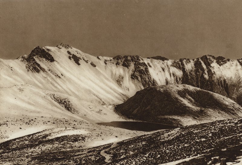 Messico: Nevado de Toluca, Estado Mejico (foto b/n) da Hugo Brehme