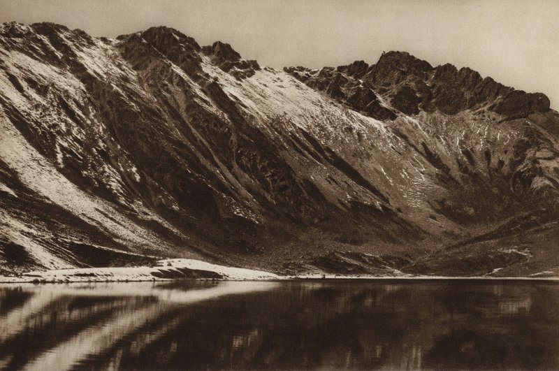 Messico: Nevado de Toluca, Estado Mejico (foto b/n) da Hugo Brehme