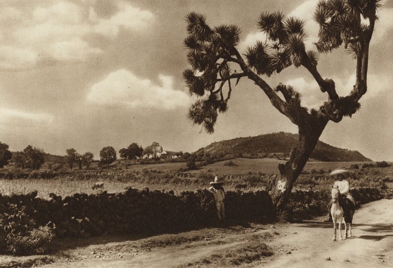 Messico: Patzcuaro, El Calvario, Stato del Michoacan (foto b/n) da Hugo Brehme