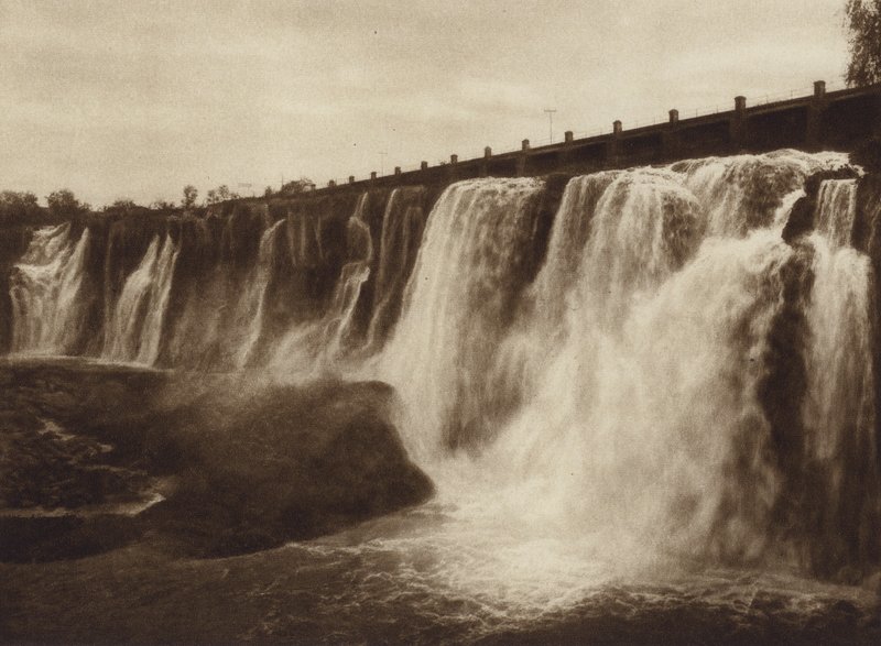 Messico: cascata di Juanacatlan (foto b/n) da Hugo Brehme