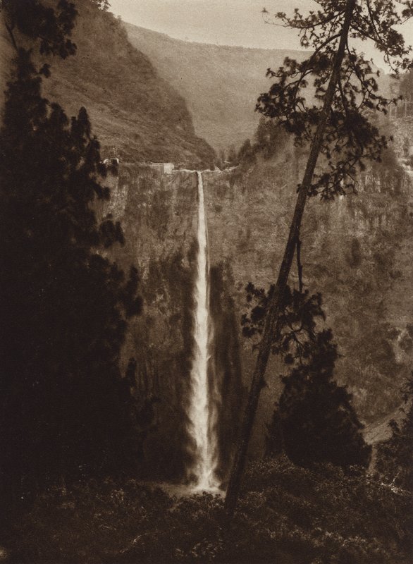 Messico: cascata di Necaxa, Stato di Puebla (foto b/n) da Hugo Brehme