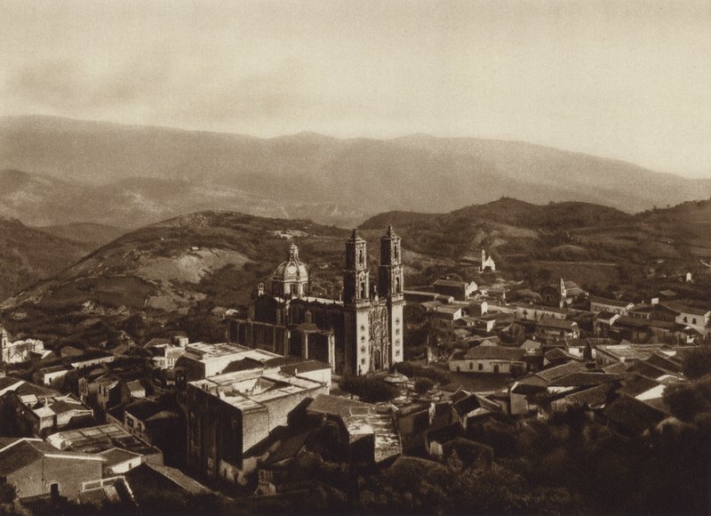 Messico: Taxco (foto b/n) da Hugo Brehme