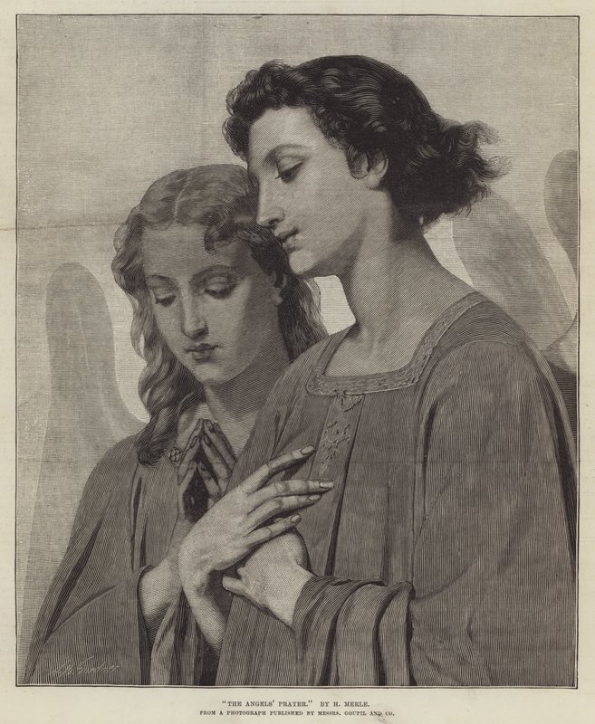 La preghiera degli angeli da Hugues Merle