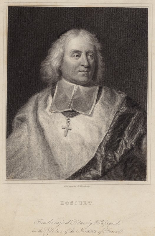 Ritratto di Jacques-Benigne Bossuet da Hyacinthe Francois Rigaud