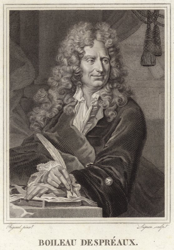 Ritratto di Nicolas Boileau-Despreaux da Hyacinthe Francois Rigaud