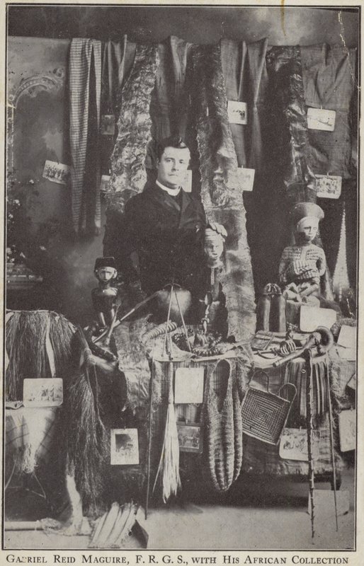 Gabriel Reid Maguire, esploratore irlandese, con la sua collezione africana da Irish Photographer