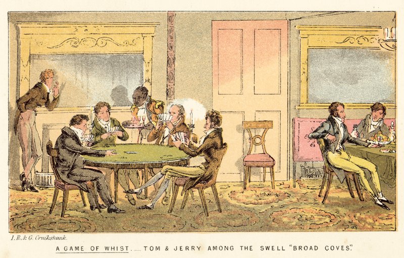 Una partita di Whist da Isaac, Robert and George Cruikshank