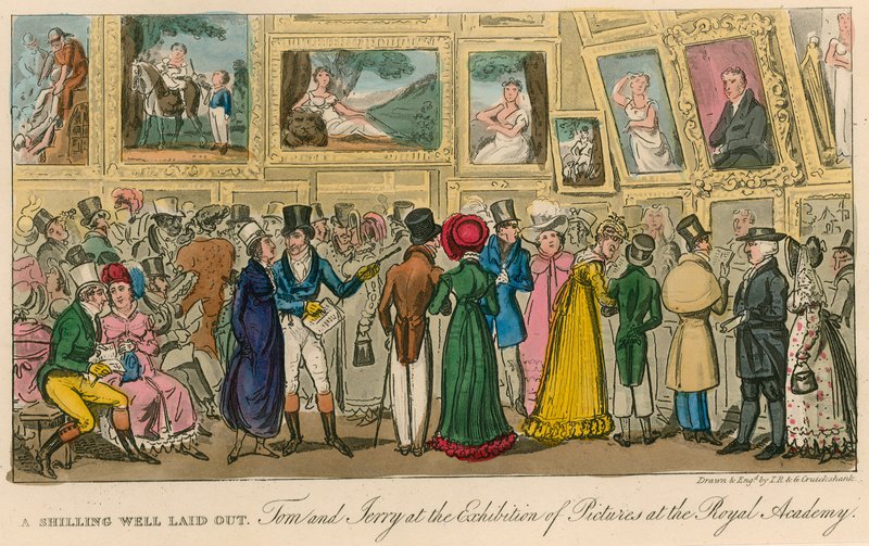 Un scellino ben speso: Tom e Jerry alla mostra di quadri alla Royal Academy da Isaac, Robert and George Cruikshank